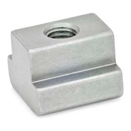 J.W. Winco J.W. Winco DIN 508 T-Slot Nuts, Steel, Plain, M14, 1"W x 11/16"H 508-16-M14-8